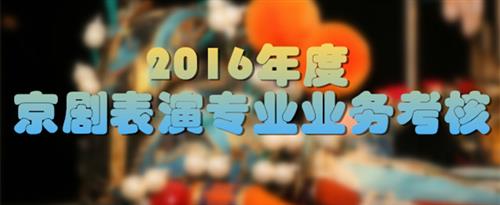 骚逼小视频国家京剧院2016年度京剧表演专业业务考...